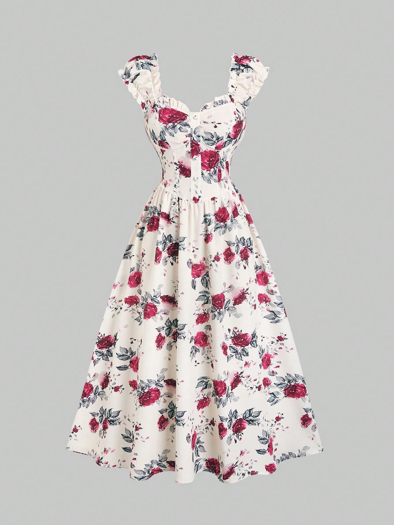 Step into sunshine with this Tropical Holiday Ruffle Bust Dress! Featuring a charming gathered collar and a ruched front, it adds flirty texture and a fun twist to your look. Perfect for beach days or garden parties, this dress brings playful elegance and breezy comfort wherever you go.