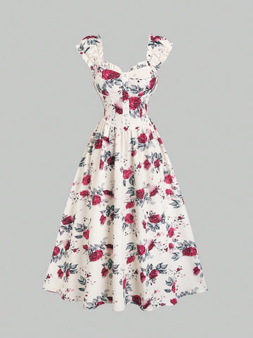 Step into sunshine with this Tropical Holiday Ruffle Bust Dress! Featuring a charming gathered collar and a ruched front, it adds flirty texture and a fun twist to your look. Perfect for beach days or garden parties, this dress brings playful elegance and breezy comfort wherever you go.