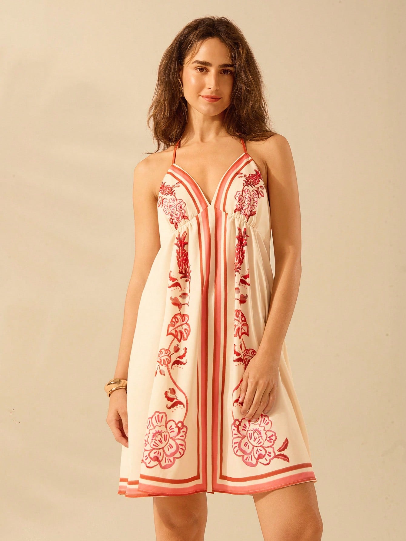 Get ready to turn some heads with our Tropical Pineapple Floral Print Backless Sundress - the ultimate vacation essential! With its vibrant print and backless design, you'll stay cool and stylish all day long. Perfect for any tropical getaway, this dress is a must-have for your summer wardrobe. Pack it and prepare to impress!