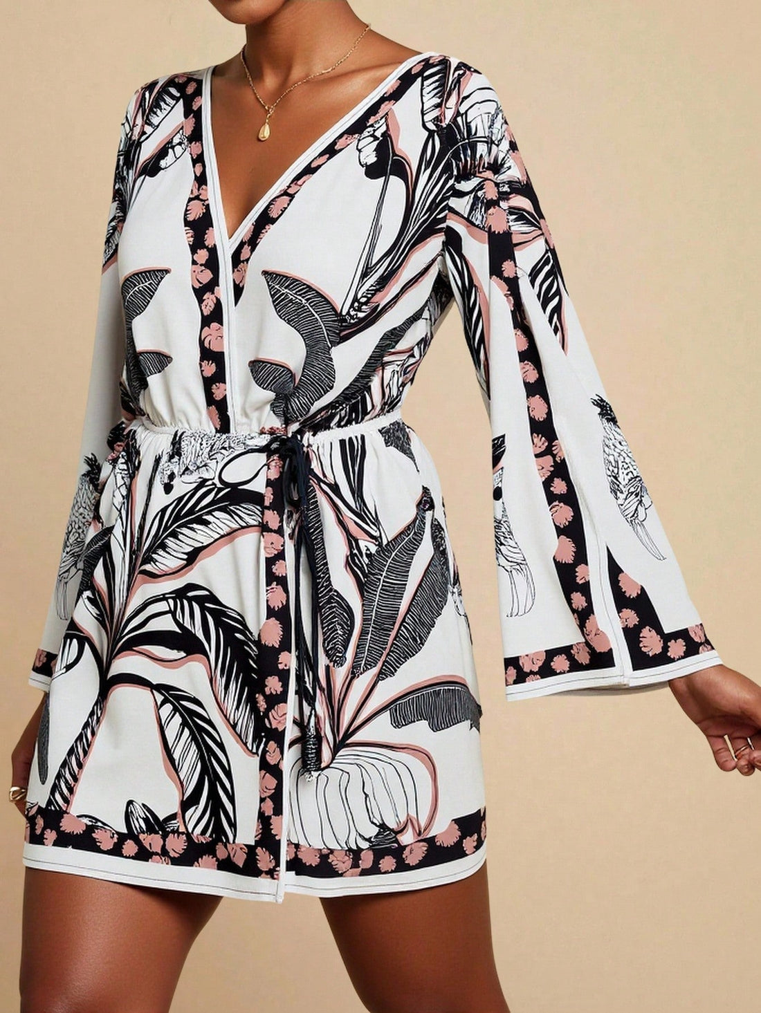 Embrace island life with this playful flare sleeve mini dress, perfect for effortless tropical vibes. Its breezy silhouette and fun sleeves make it your go-to for sunny days and beachside strolls. Lightweight and flirty, it’s designed to keep you cool while turning heads wherever your vacation takes you.