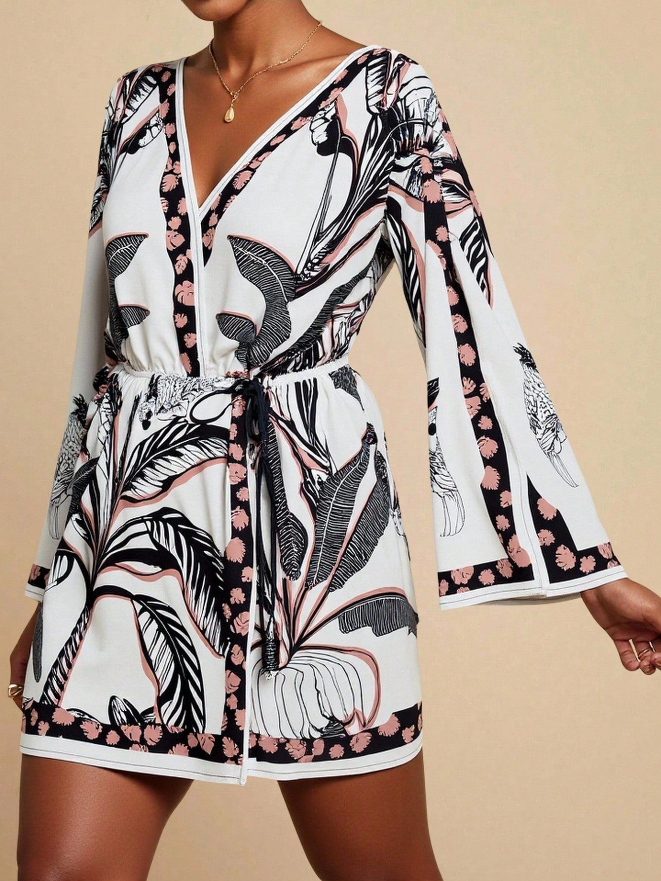 Embrace island life with this playful flare sleeve mini dress, perfect for effortless tropical vibes. Its breezy silhouette and fun sleeves make it your go-to for sunny days and beachside strolls. Lightweight and flirty, it’s designed to keep you cool while turning heads wherever your vacation takes you.