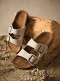 Step into summer with Tropiscape Buckled Flat Slippers! These beach-ready sandals bring style and comfort to your sunny adventures. With a playful design and secure buckle, they'll keep you strutting confidently from boardwalk to beach bar. Perfect for both guys and gals who want to look cool while keeping their toes happy!