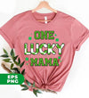 One Lucky Mama, Love Mom, Mother's Day Gift, Lucky Mama, Digital Files, Png Sublimation