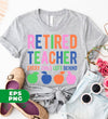 Retired Teacher, Every Child Left Behind, Love Apple, Digital Files, Png Sublimation