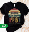 Vintage 1981, Retro Birthday 1981, Limited Edition, 1981 Birthday, Digital Files, Png Sublimation