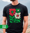 Flower, Palestine Flower, Free Palestine, Palestine Will Be Free, Digital Files, Png Sublimation