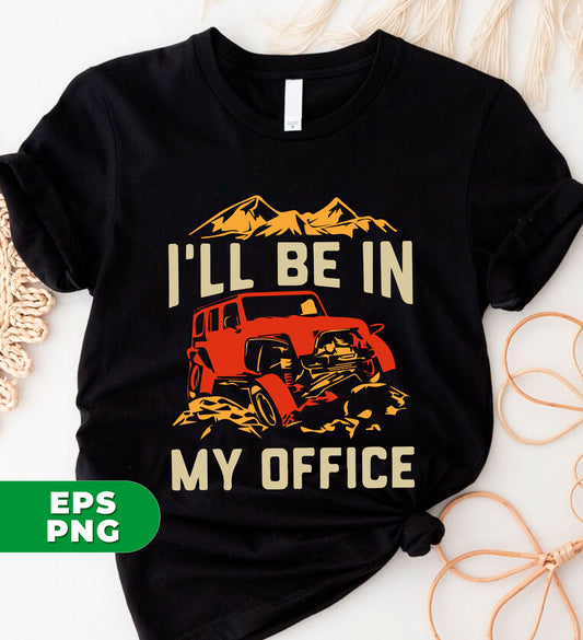 I'll be in my office, but don't worry about the broken car in the parking lot. The red car under the mountain looks stunning in the digital files that come with this sublimation pack. Enhance your designs with ease using these high-quality PNG images.