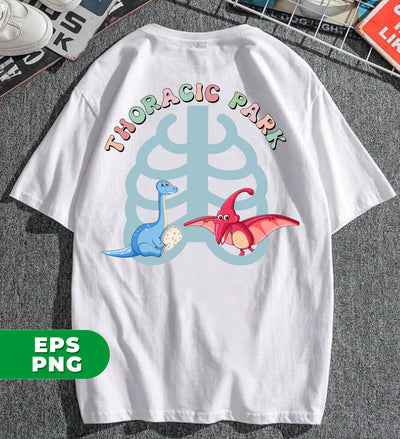 Thoracic Park, Love Dinosaur, Lung Skeletone, Lung Bone, Digital Files, Png Sublimation