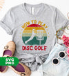 How To Play Disc Golf, Retro Disc Golf, Disc Golf Silhouette, Digital Files, Png Sublimation