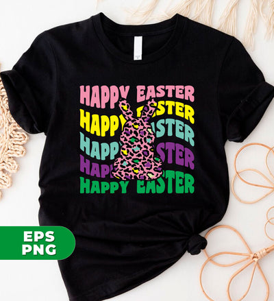 Happy Easter, Cute Bunny, Easter Bunny, Groovy Easter, Digital Files, Png Sublimation