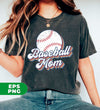 Baseball Mom, Love Baseball, Mother's Day Gift, Retro Baseball, Digital Files, Png Sublimation