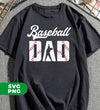 Baseball Dad, Baseball Lover, Father's Day Gift, Dad Love Baseball, Digital Files, Png Sublimation