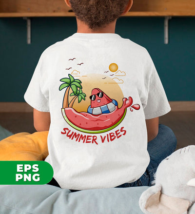 Summer Vibes, Summer Gift, Love Summer, Watermelon Summer, Digital Files, Png Sublimation