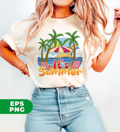 It's Summer, Love Summer, Beach Vibes, Summer Vibes, Digital Files, Png Sublimation