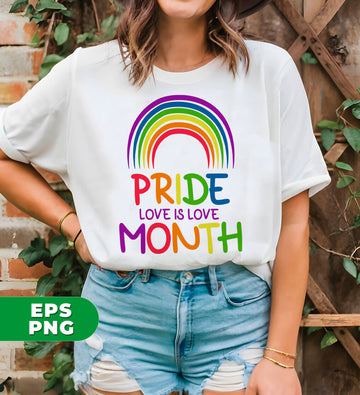 LGBT Gift, Pride Month, Love Is Love, LGBT Rainbow, Digital Files, Png Sublimation