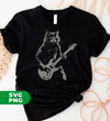 Cat Artist, Cat Guitarist, Love Music, Love Guitar, Music Lover, Digital Files, Png Sublimation