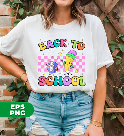 Back To School, Love School, Groovy School, Teacher Appreciate, Digital Files, Png Sublimation