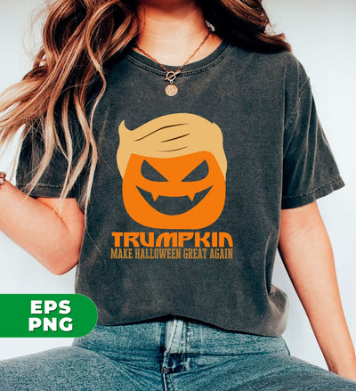 Republican Halloween, Pumpkin Trumpkin, Make Halloween Great Again, Funny Republican, Political Halloween, Digital Files, Png Sublimation