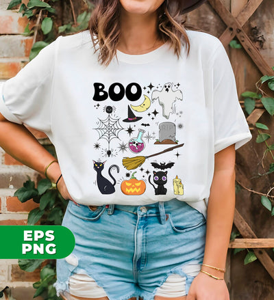 Vintage Halloween, Boo Gift, Boo Halloween, Happy Halloween, Witches Gift, Halloween Gift, Digital Files, Png Sublimation