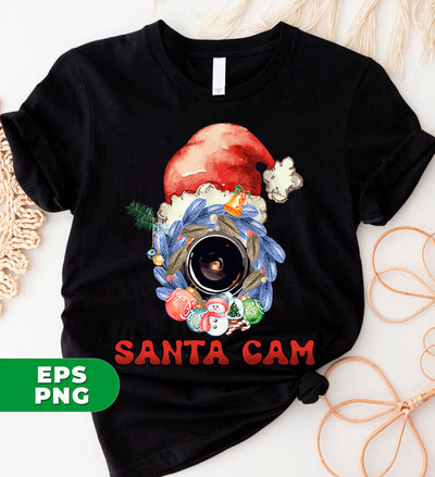 Santa Camera, Love Santa, Merry Christmas, Xmas Lover, Cute Santa Claus, Digital Files, Png Sublimation