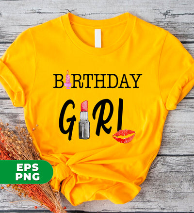 Birthday Girl, Love Birthday, Birthday Gift, Girly Gift, Gift For Her, Gift For Birthday, Digital Files, Png Sublimation