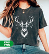 Buck Lover, Merry Christmas, Deer Silhouette, Christmas Gift, Digital Files, Png Sublimation