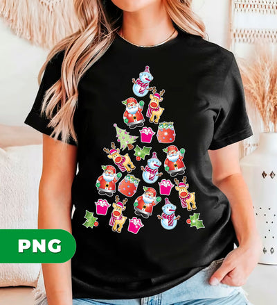 Merry Christmas, Xmas Tree, Xmas Icon, Snowman, Santa Lover, Digital Files, Png Sublimation