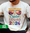 50th Birthday Cruise Squad 2024, 50th Birthday Gift, Cruise Squad, Digital Files, Png Sublimation