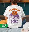 Horror Pumpkin, Don't Sleeping, Horror Night, Happy Halloween, Digital Files, Png Sublimation