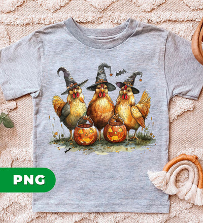 Chicken Witches, Witchens, Happy Halloween, Chicken Halloween, Digital Files, Png Sublimation