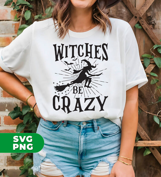 Witches Crazy, Crazy Witches, Witches Silhouette, Happy Halloween, Digital Files, Png Sublimation