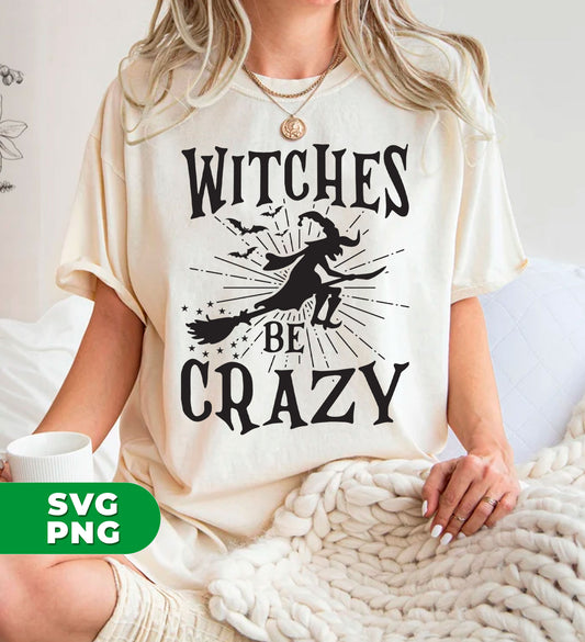 Witches Crazy, Crazy Witches, Witches Silhouette, Happy Halloween, Digital Files, Png Sublimation