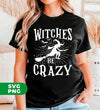 Witches Crazy, Crazy Witches, Witches Silhouette, Happy Halloween, Digital Files, Png Sublimation