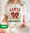 Santa University, Est 1836, Christmas Bow, Merry Christmas, Digital Files, Png Sublimation