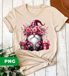 Pink Gnome, Cute Christmas, Cute Gnome, Pink Plaid, Digital Files, Png Sublimation