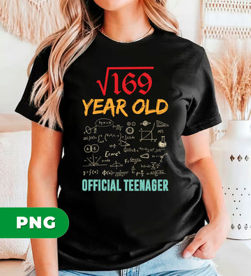 13 Years Old, Happy Birthday 13th, 13th Birthday, Birthday Gift, Digital Files, Png Sublimation