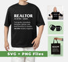 Realtor Meaning, Tour Guide, Consultant, Therapist, Advisor, Svg Files, Png Sublimation