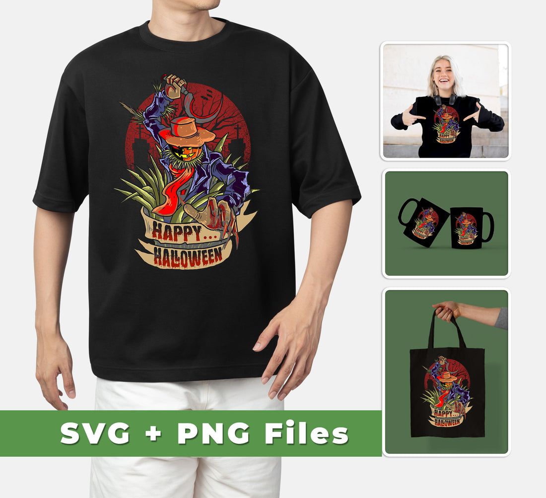 Happy Halloween, Horror Man, Horror Night, Svg Files, Png Sublimation