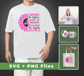 This set of sublimation files helps you show your support for those fighting cancer. Included are SVG and PNG files featuring the phrase 