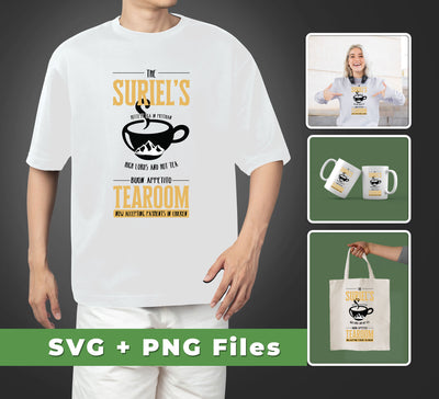 Enjoy the highest quality tea brewed in the world. Suriel's Hottest Tea is the perfect beverage for any Prythian High Lord or tearoom. Our Svg Files and PNG Sublimation make it perfect for any occasion. Try it today!