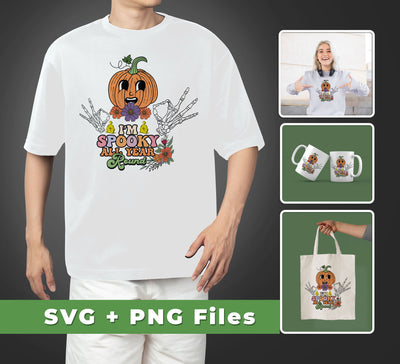 This bundle includes five SVG and PNG files that feature a humorous pumpkin character perfect for Halloween and year-round spooky fun. High-resolution images are ready for sublimation with crisp and vivid color. Make Halloween and seasonal projects extra special with this set!