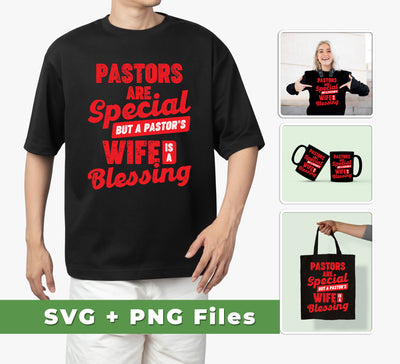 This set of premium design files features an inspirational quote about the blessings of being a pastor’s wife. Perfect for custom t-shirts, mugs, and more, the set includes SVG and PNG sublimation files for easy use in a variety of crafting projects.