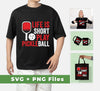 This is the ideal pickleball set for any pickleball enthusiast. This set includes a "Life is Short Play Pickleball" SVG file, a "Best Pickleball Ever" SVG file, and a PNG sublimation. Enjoy hours of fun and games with this top-notch pickleball set.