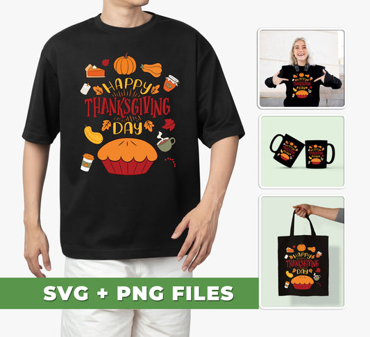 This Happy Thanksgiving's Day bundle comes packed with four iconic Thanksgiving Cake SVG files and four PNG Sublimation designs. Make this Thanksgiving memorable with this high-quality digital download collection of holiday-themed illustrations.