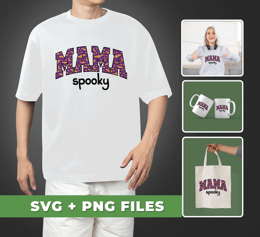 Mama Spooky's Happy Halloween Party Svg and Png Sublimation Files will make your Halloween decorations quickly and easily. Perfect for professional printing or digital art projects.