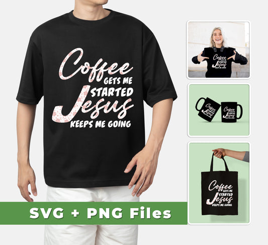 This set of Svg and Png files is perfect for the Coffee, Jesus, and Pastor Lover in your life. Svg and Png files provide crisp vector images with a range of excellent quality printing results, making them an ideal choice for any custom project. Sublimation also allows you to print designs and patterns on mugs, t-shirts and other items.