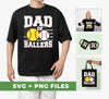 This bundle features a unique Baseball Sport Dad of Ballers Retro Baseball Player design, including both SVG and PNG files ready for you to use for sublimation printing. Enjoy creating unique projects with these professional-grade images!