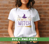 I'm With The Witch, Witch Hat, Witch Broom, Halloween Witch, Digital Files, Png Sublimation