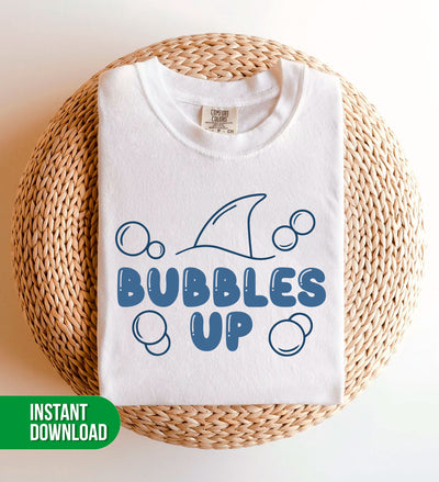 Bubbles Up, Shark Lover, Love Beach, Love Bubbles, Digital Files, Png Sublimation