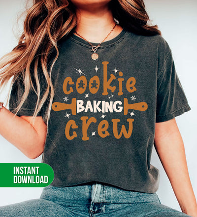 Cookie Baking Crew, Merry Christmas, Xmas Cookie, Trendy Christmas, Digital Files, Png Sublimation